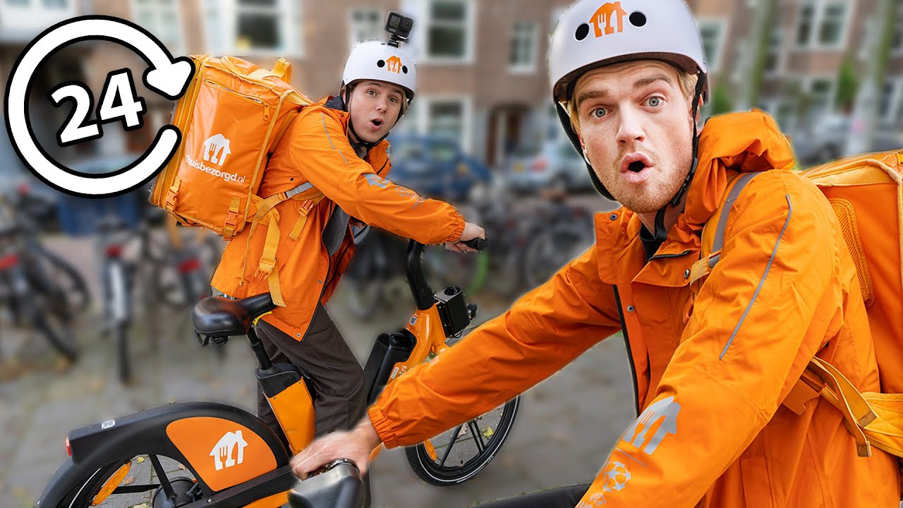 24 Uur Als Thuisbezorgd Bezorger Werken **MET SEAN** - YouTube