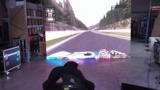 Rfactor & D-Box Racing Simulator on Led Screen !