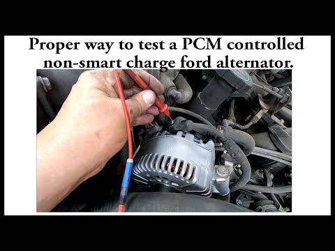 How to properly test a Ford non-Smart charge PCM controlled alternator.