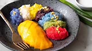 How To Make Rainbow Mango Sticky Rice
