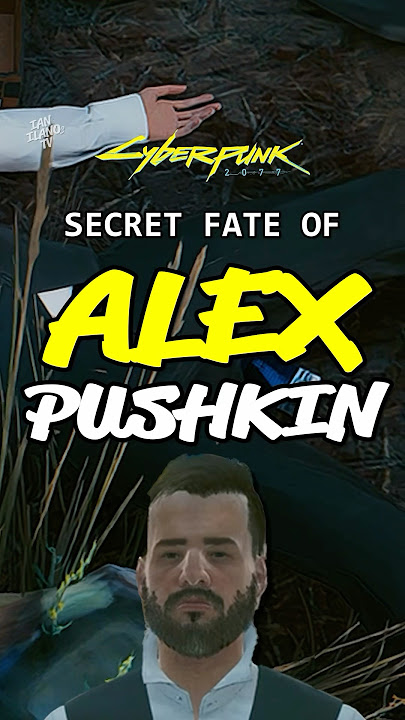 The Secret FATE of Alex Pushkin in Cyberpunk #cyberpunk2077