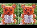 How to make 3D Origami Teddy Bear V4 | cómo hacer un oso de peluche de origami 3d