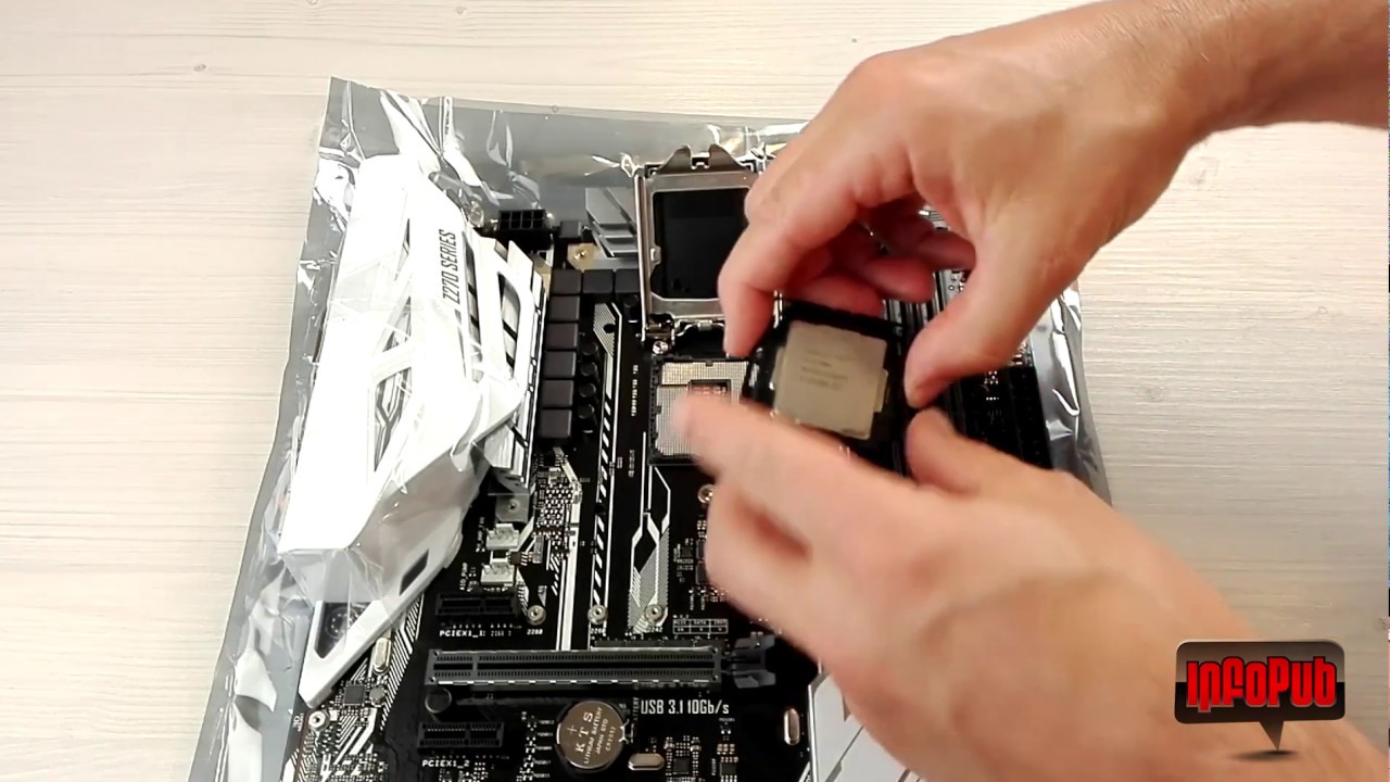 How to install the Intel I7-7700K LGA1151 CPU on Assus Z270-A