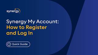 Synergy My Account: How to Register and Log In