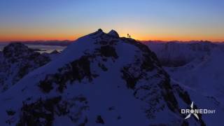 Northern Norwegian Mountains Seen By Drone