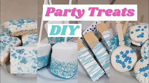 BOY BABY SHOWER DESSERT TABLE TREATS | DIY EASY CANDY BAR IDEAS FOR PARTY