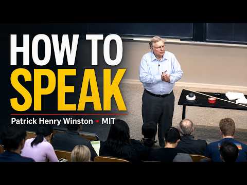 HOW TO SPEAK - MIT class 2018 Patrick Henry Winston. #GabrielGarcesCarrillo #howtospeak