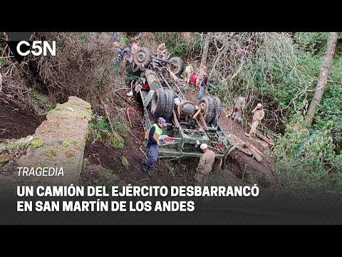 DESBARRANCÓ un CAMIÓN MILITAR: hay 4 MUERTOS  y al menos 18 HERIDOS