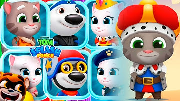 TALKING TOM SPLASH FORCE - All characters - Gameplay, Android Mobile ios