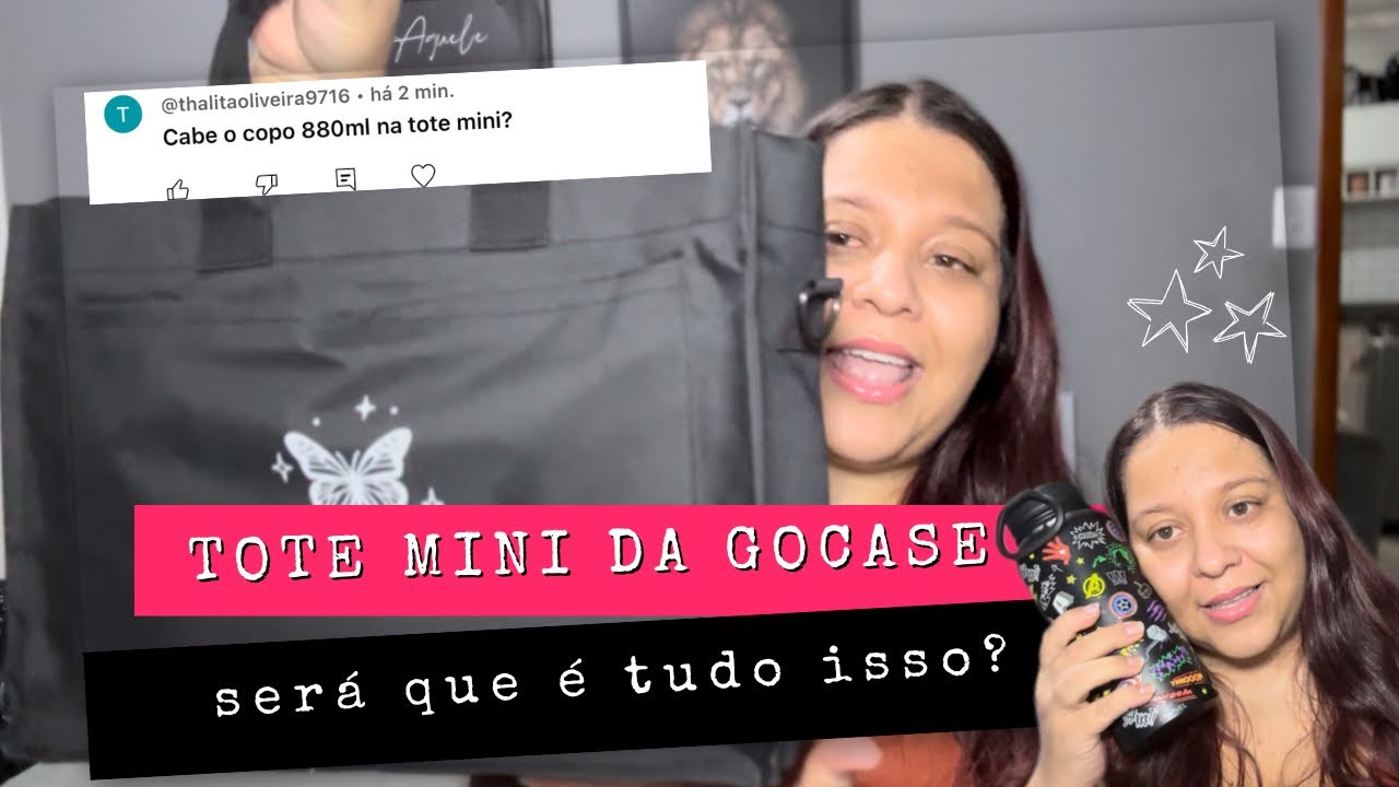 TOTE MINI DA GOCASE | Será que cabe o copo de 880ml? Testei e te mostro!
