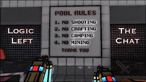 Pixel Gun 3D but logic left the chat