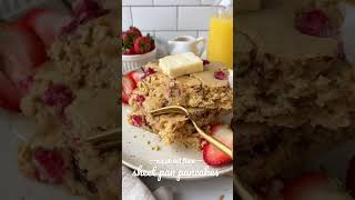 vegan sheet pan pancakes?✨ recipe linked in the comments? veganrecipes veganbreakfast breakfast