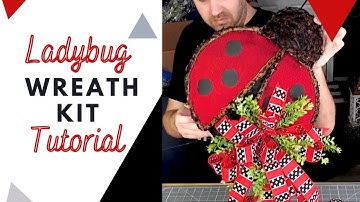 DIY Ladybug Wreath Made from DecoExchange Ladybug Wreath Kit! | DecoExchange Tutorial!