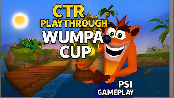 Crash Team Racing PS1 – Wumpa Cup Arcade Mode FULL Playthrough Crash Cove, Tiger Temple, Blizzard Bl