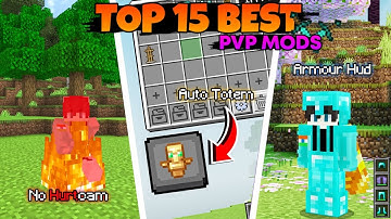 Top 15 Java Edition Pvp Mods For Minecraft PE 1.21 || PVP Mods MCPE