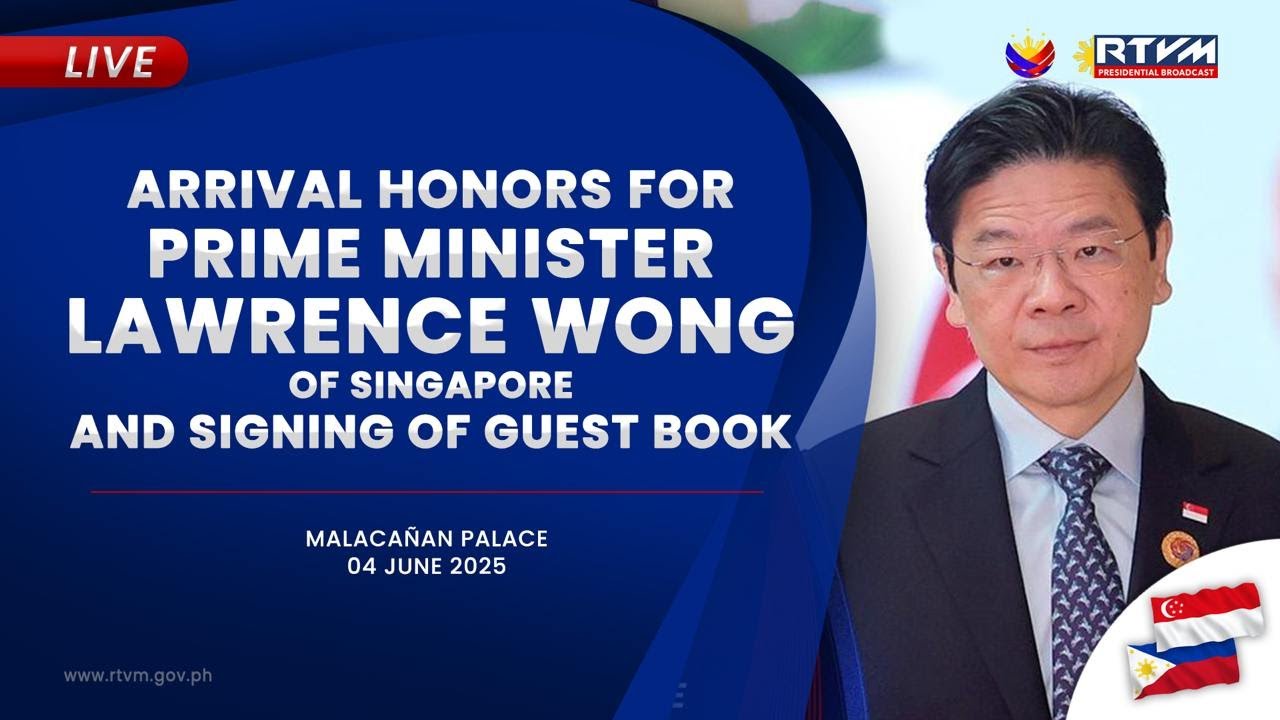 Arrival Honors for Prime Minister Lawrence Wong of Singapore and ...