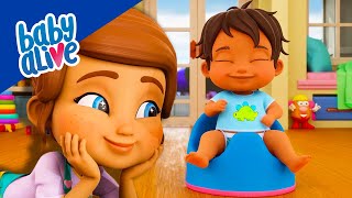 Baby Alive en Español 💩 Algo Huele Mal 🧻  Aprende A Ir Al Baño 🚽 Videos Infantiles 💕