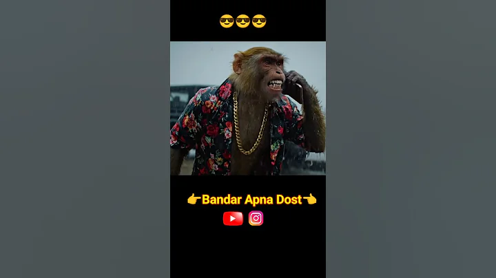Bandar Bhai ka lafra ho gaya re vidhayak ke sath😂😁 funny monkey video #Bablu #Aivlog  #Ai #shorts