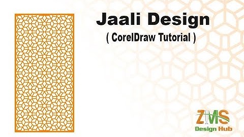 Jaali design | Jafri design | Pattern Design | CorelDraw Tutorial # ZMS DESIGN HUB