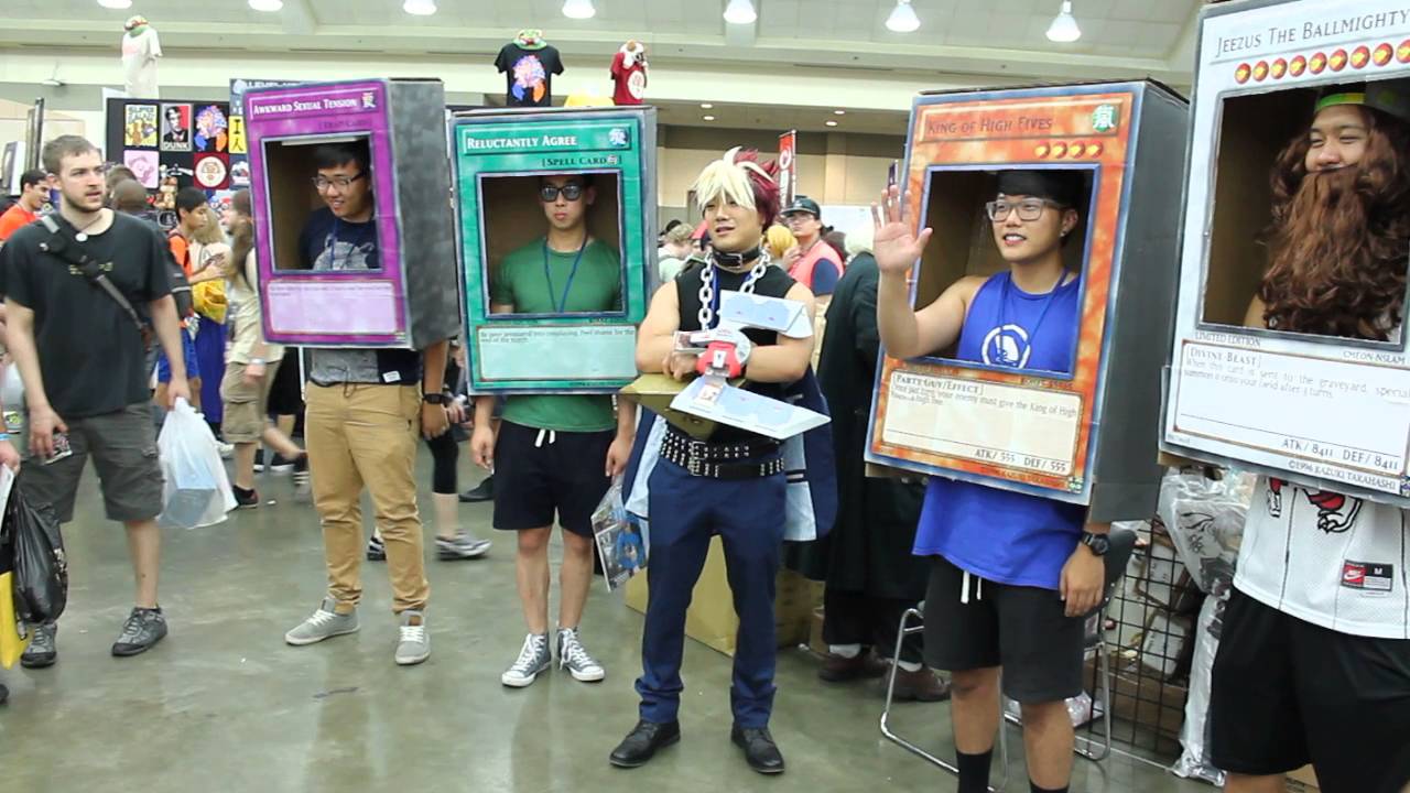 yugioh card cosplay Otakon 2015 - Saturday hall cosplay - Yu-Gi-Oh cards