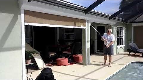 Storm Catcher Manual Crank Roll Down Hurricane Screen