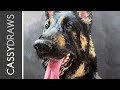 PAINTING | How To Paint a Dog in Acrylic! (My Process w/ Tips & Tricks!)