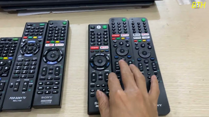 Hướng dẫn sử dụng remote tivi sony