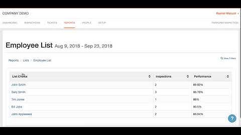 Using the Employee Dashboard - OrangeQC Cleaning Inspection Software Demo