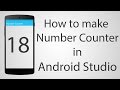 How to Make a Full screen Counter App in Android Studio