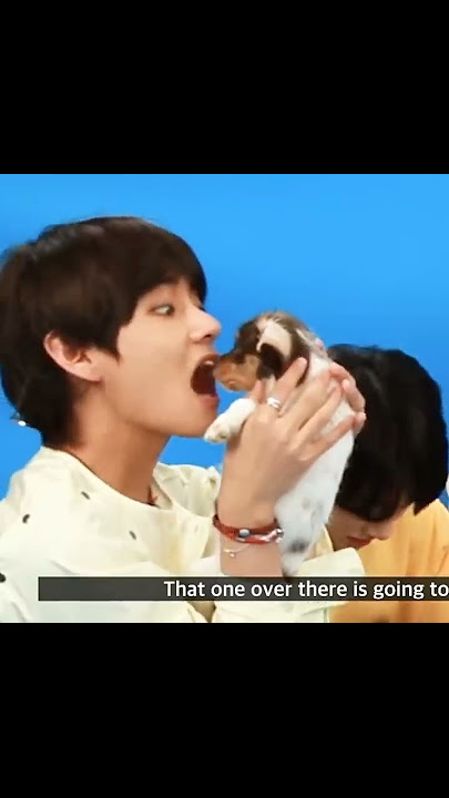 V and Jisoo both wanted to eat the dog 😜🤩😁 #jisoo #kimtaehyung #vsoo #taesoo