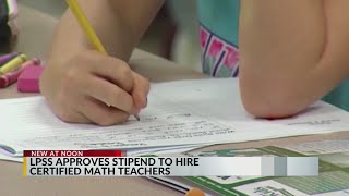 LPSS approves $3,000 bonus for new math teachers