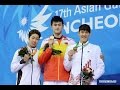 【SunYang】Men&#39;s 400mfr victory ceremony in Incheon Asian Games 2014