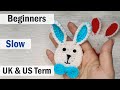 Crochet BUNNY / RABBIT WITH BOW TIE | HOW TO CROCHET | Easter Crochet Spring BEGINNERS TUTORIAL