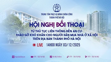 🔴 Trực tiếp - Hội nghị đối thoại 