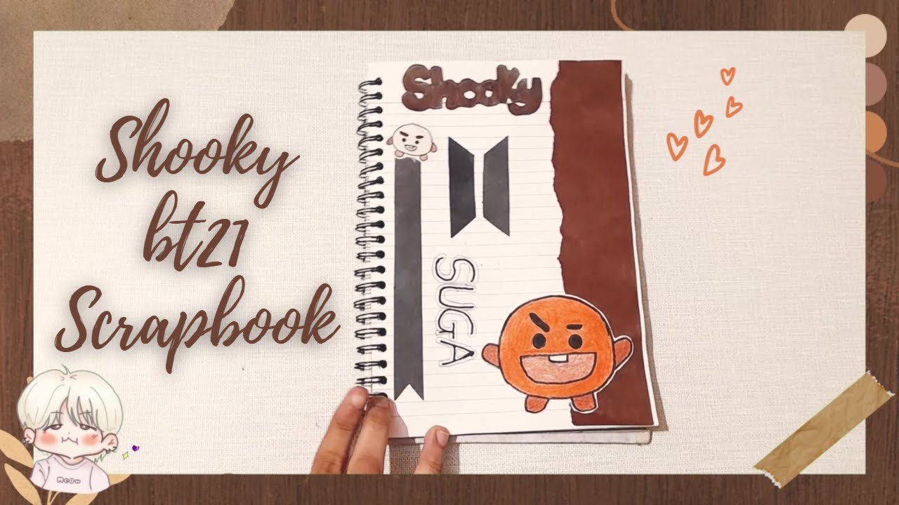 3 Bt21 Shooky Scrapbook Journal L Bts Suga - Youtube