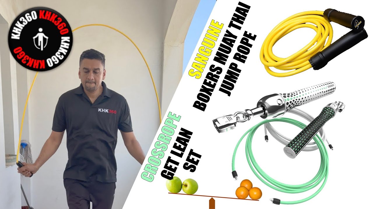 Best Heavy Jump Rope? CROSSROPE GET LEAN SET & SANGUINE BOXER MUAY THAI JUMP ROPE COMPARISON