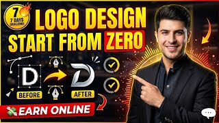 Logo Design Course for Beginners | Zero to Pro in 7 Days (Urdu/Hindi)