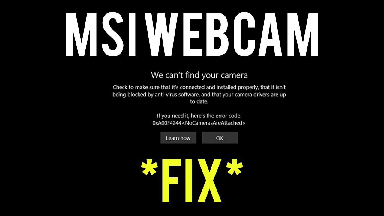 msi laptop webcam driver download 2013