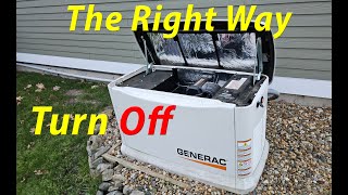 The Correct Way Turn OFF Generac Generator During a Storm While Running & Turn Back On. Reserve Fuel by OneSimpleDad 2,329 views 4 months ago 2 minutes, 37 seconds