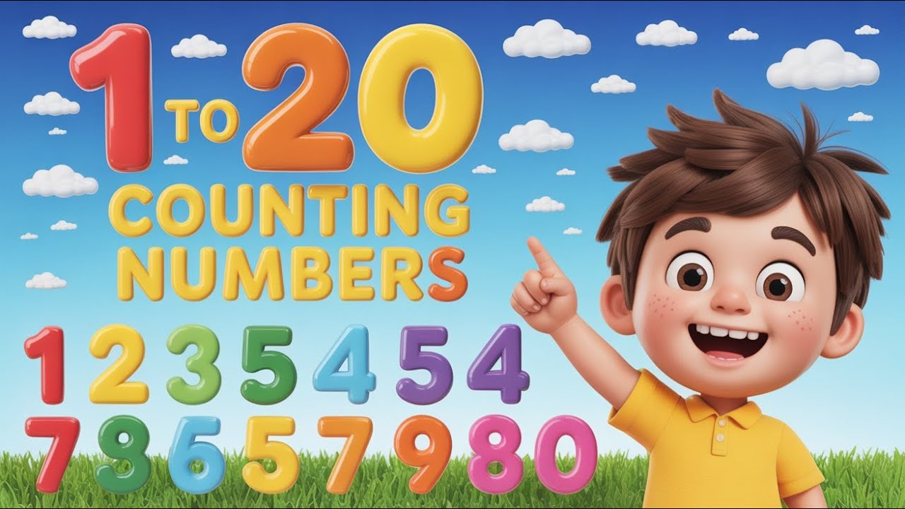 🧮 1 to 20 Counting Numbers for Kids | Learn Numbers | Preschool Learning Video 🎶