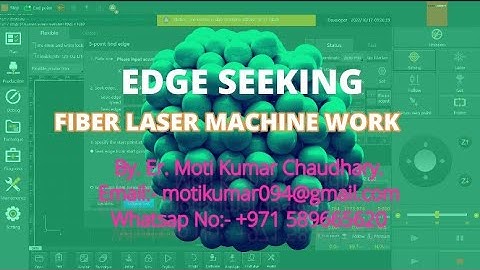 How to Make Edge Seeking. #fiberlaser #cypcut #ncstudio #lasercuttingmachine #lasermachine