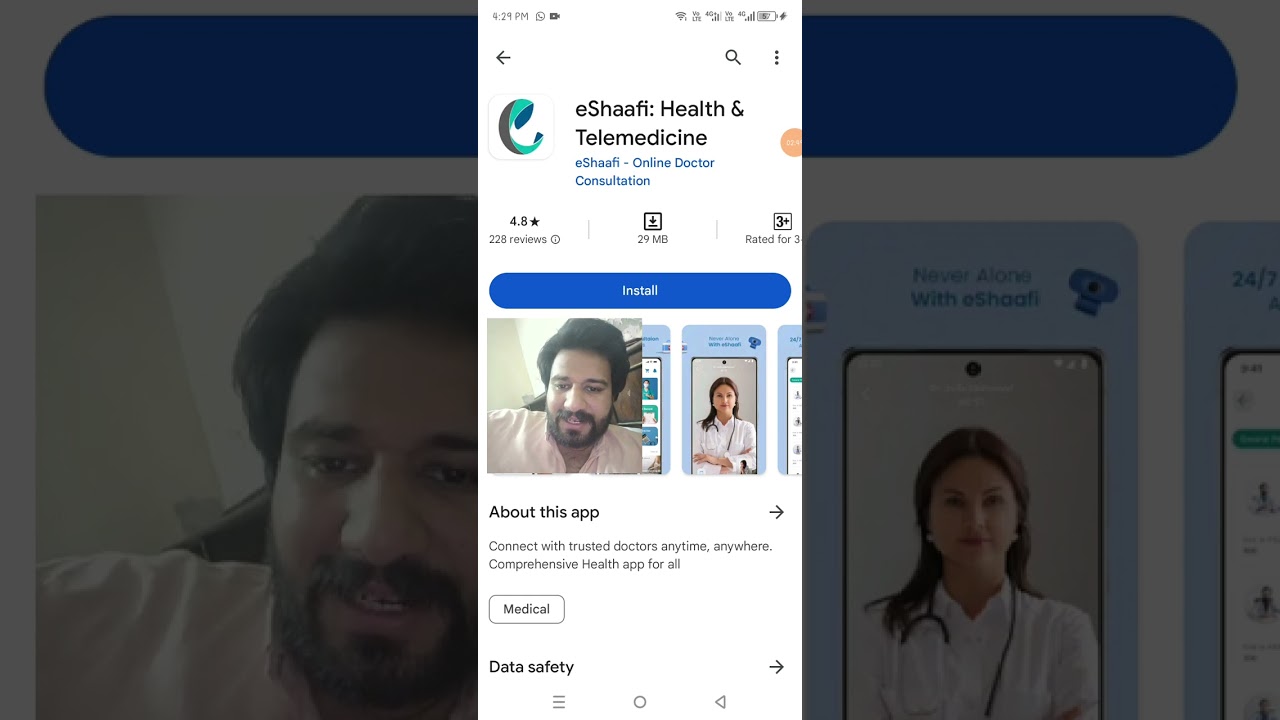 eShaafi Health Telemedicare || Connect with trusted doctors || Comprehensive Health app for all ||