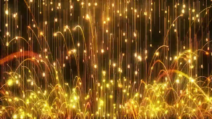Free 4K Golden Particles Bounce Background Loop Animation