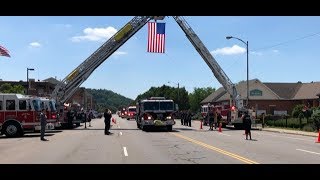 Fallen Fire fighter Funeral Procession 6-29-18