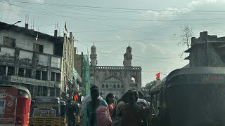 At the Charminar in Hyderabad