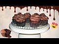 Легкий рецепт шоколадных супер сочных капкейков-фондан с нежным кремом / Chocolate cupcakes recipe