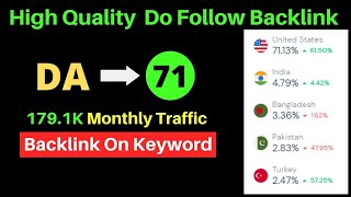 ✅💰📈Free Do follow Backlink from High DA71 Website | Do Follow Site List in Hindi👌✅