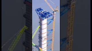 Zoomlion Tower Cranes |Heavy bridge Amezing Construction |Heavy lifting #viral #shorts