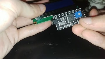 Soldando os pinos do Módulo I2c na Tela LCD 16x2