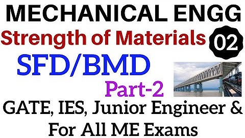 Strength Of Material || Concept of Shear Force and Bending Moment Diagram || GATE, IES, JE || part 2